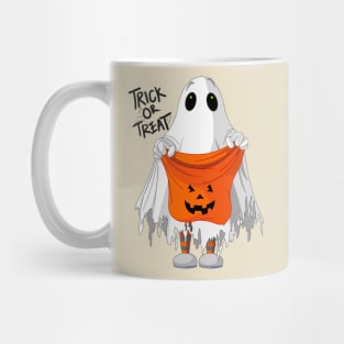 Trick or Treat Ghost Halloween T-Shirt Mug